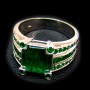 Emerald With White Gold