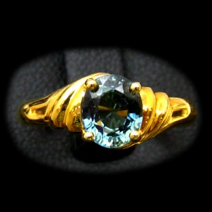 Bluish Green Sapphire Rings B8RI-079