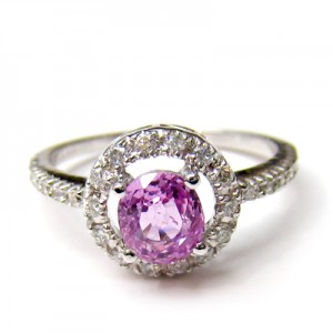 Pink Sapphire Rings B8RI-086