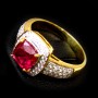 Ruby Rings With Diamond B8RI-100