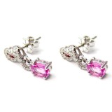 Pink Sapphire Earings